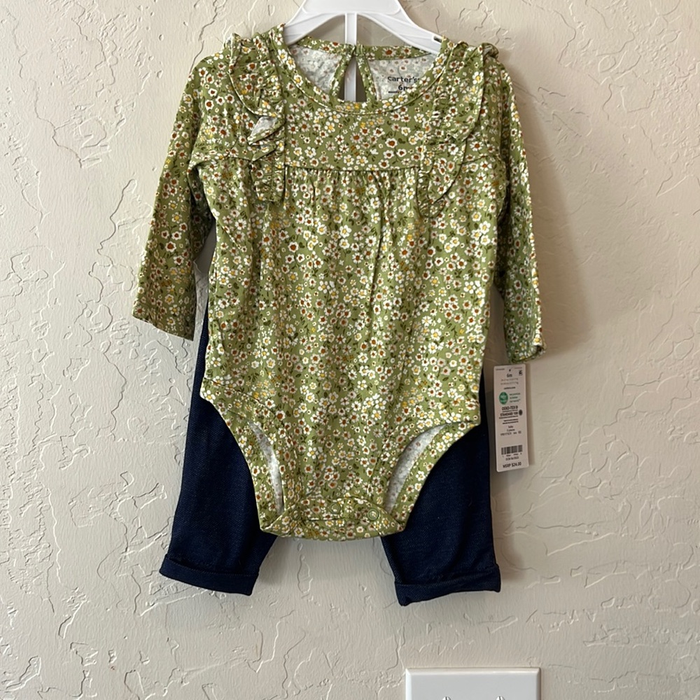Carter’s two piece baby girl outfit